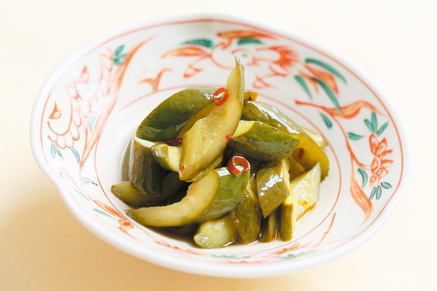 きゅうりの甘酢炒め