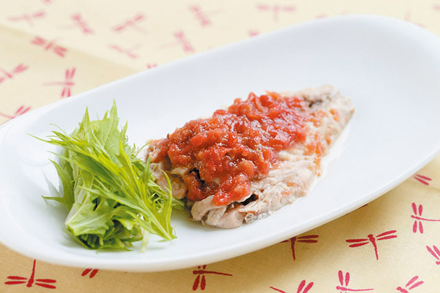 さばの梅香蒸し