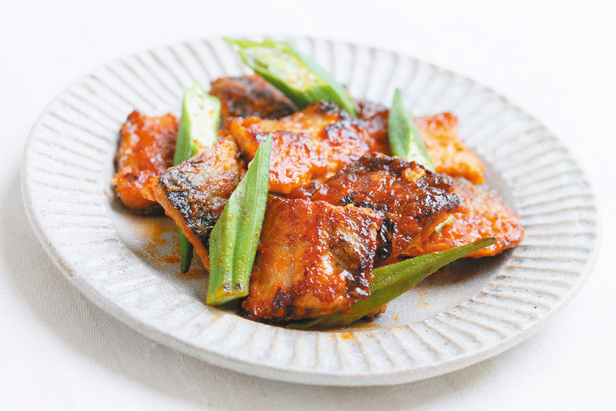 さんまのキムチ風味焼き