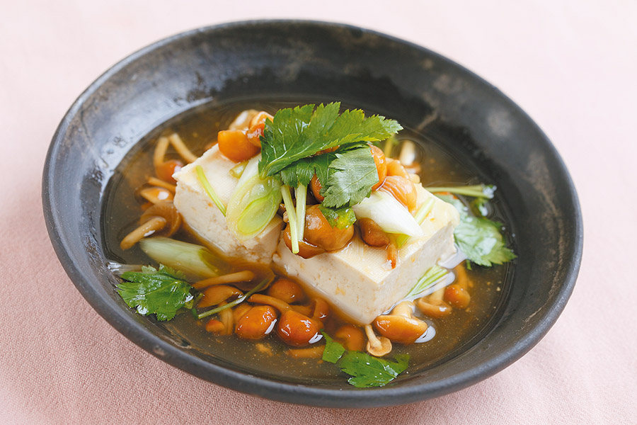 なめこと豆腐のさっと煮