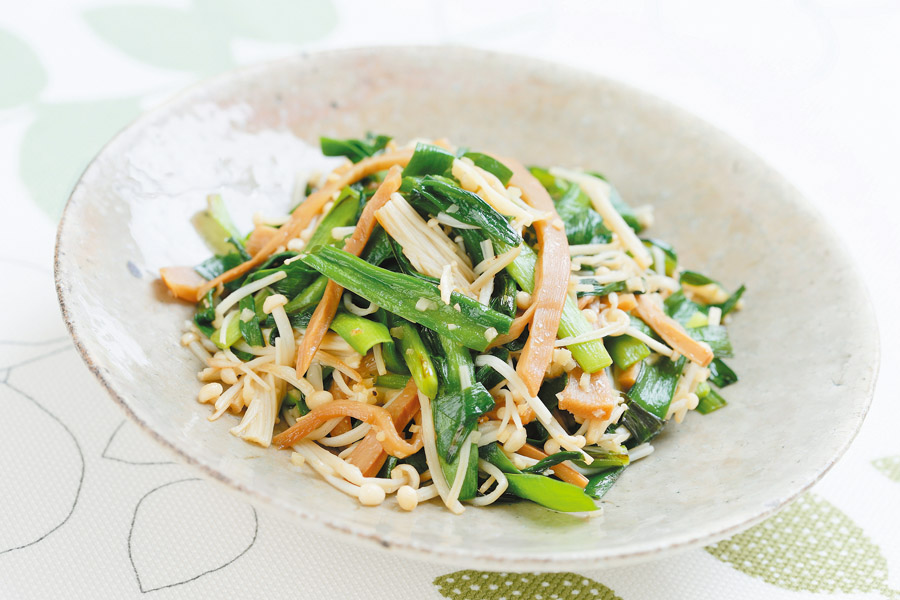 にらとメンマのさっぱり炒め