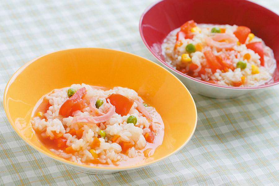 トマトの洋風雑炊