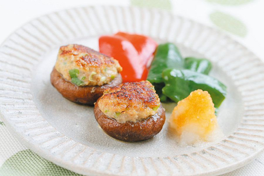 一口しいたけバーグ