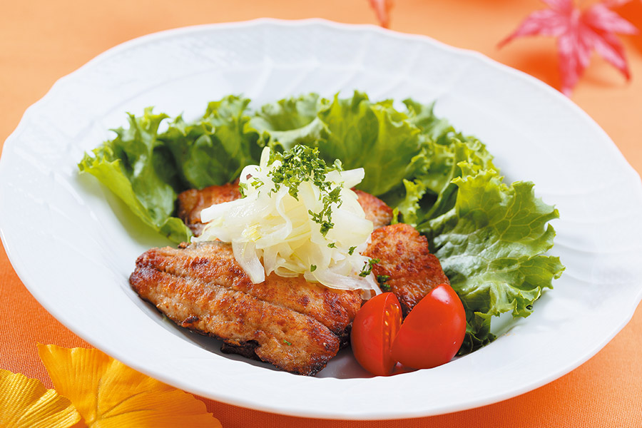 さんまのムニエル 玉ねぎ風味