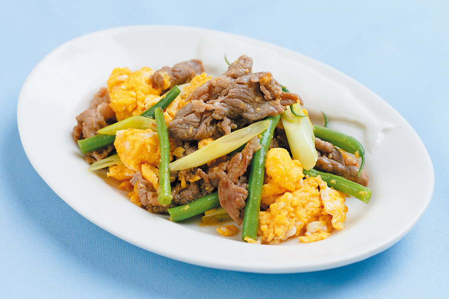 牛肉といんげんのオイスター炒め