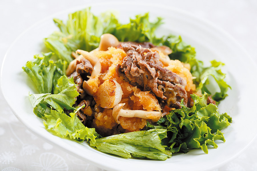 牛肉としめじのソテー おろしあえ