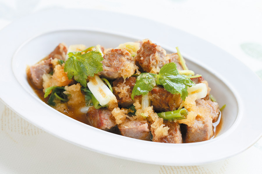 サイコロステーキのおろしあえ