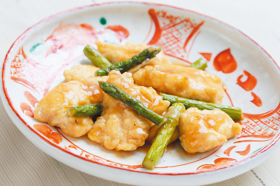 揚げささみのレモンあんかけ