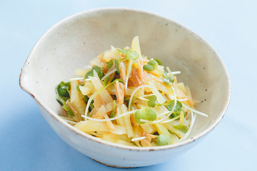 じゃがいもとなめたけのあえもの