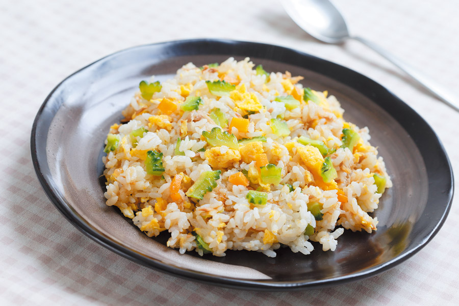 ツナとゴーヤのチャーハン