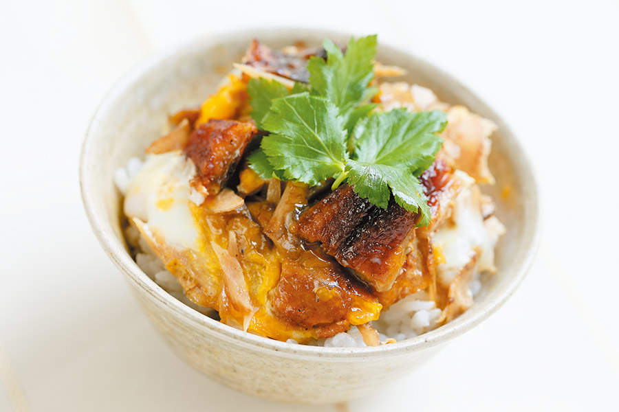 レンジDEうなぎの柳川風丼