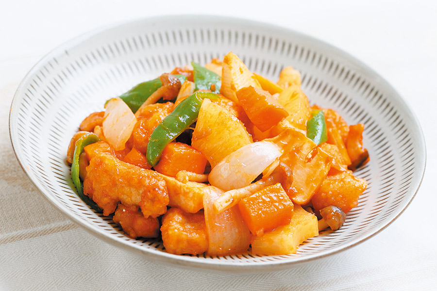 具だくさんの酢豚