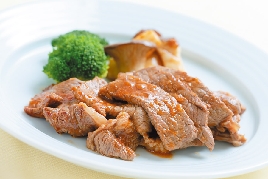 牛肉とエリンギの中華風ステーキ