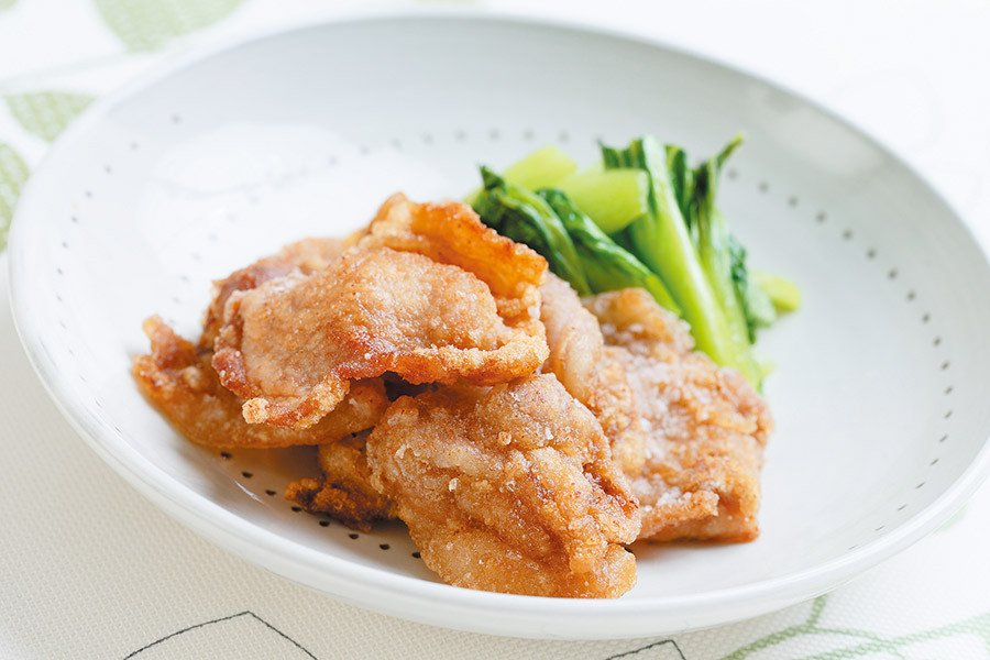 豚ロース肉の竜田揚げ