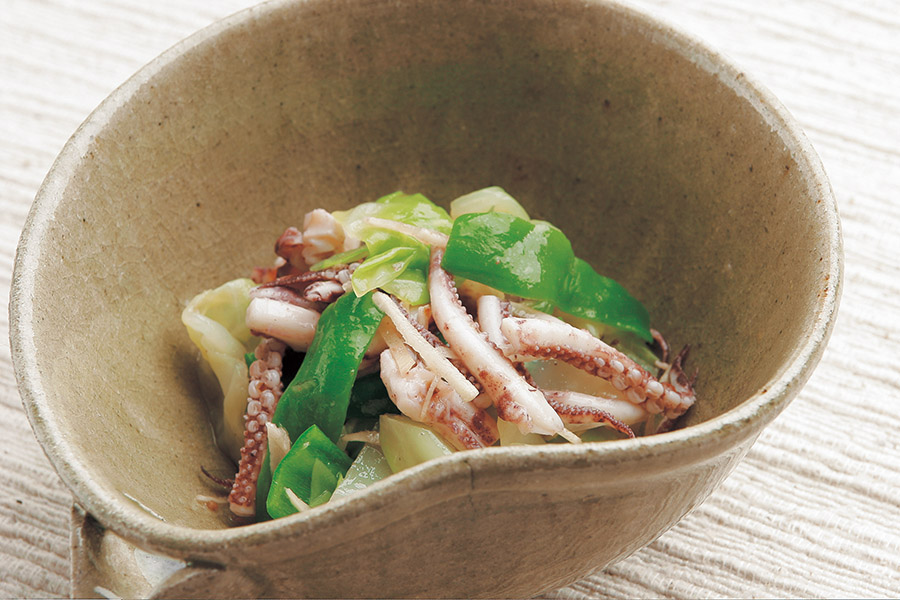 いかげそとキャベツのマリネ