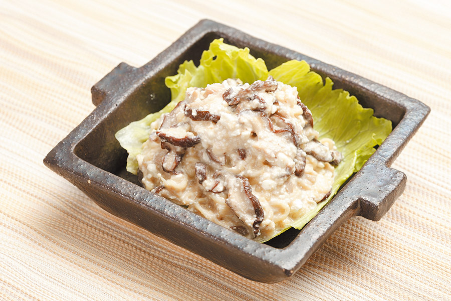 きのこのカッテージチーズあえ