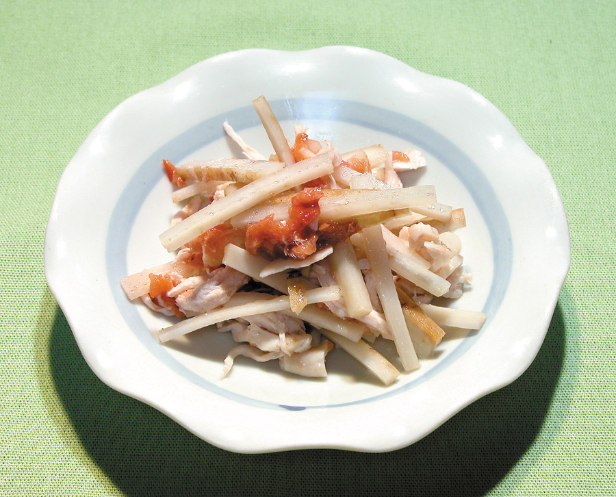 ごぼうの梅和え