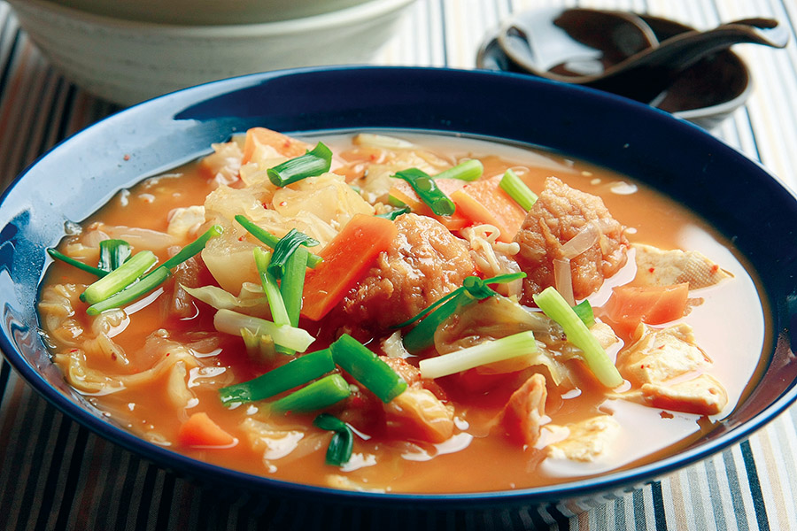 さつま揚げのキムチチゲ