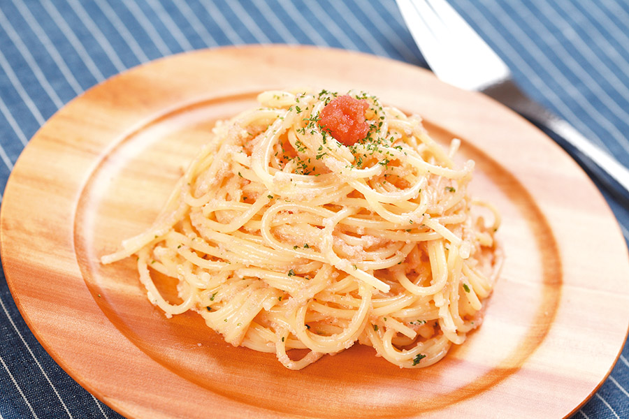 たらこと生クリームのスパゲティ