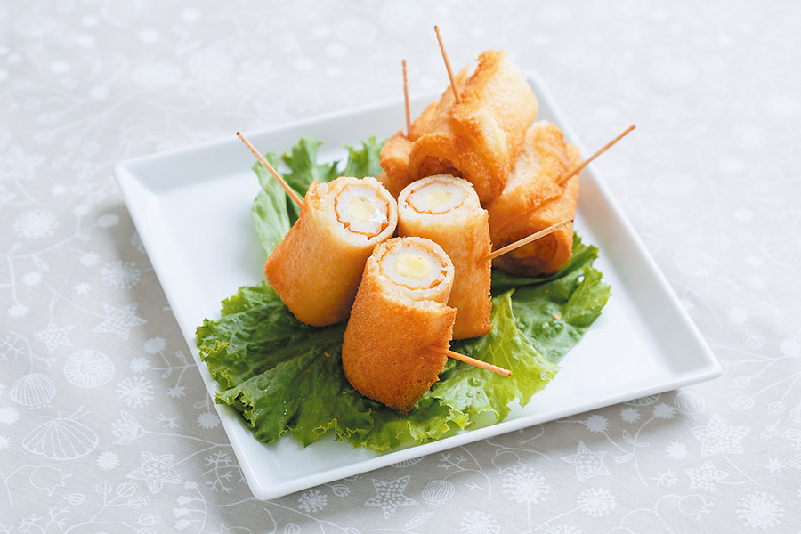 ちくわの揚げパンロール