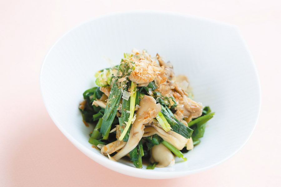 にらとまいたけのさっと煮