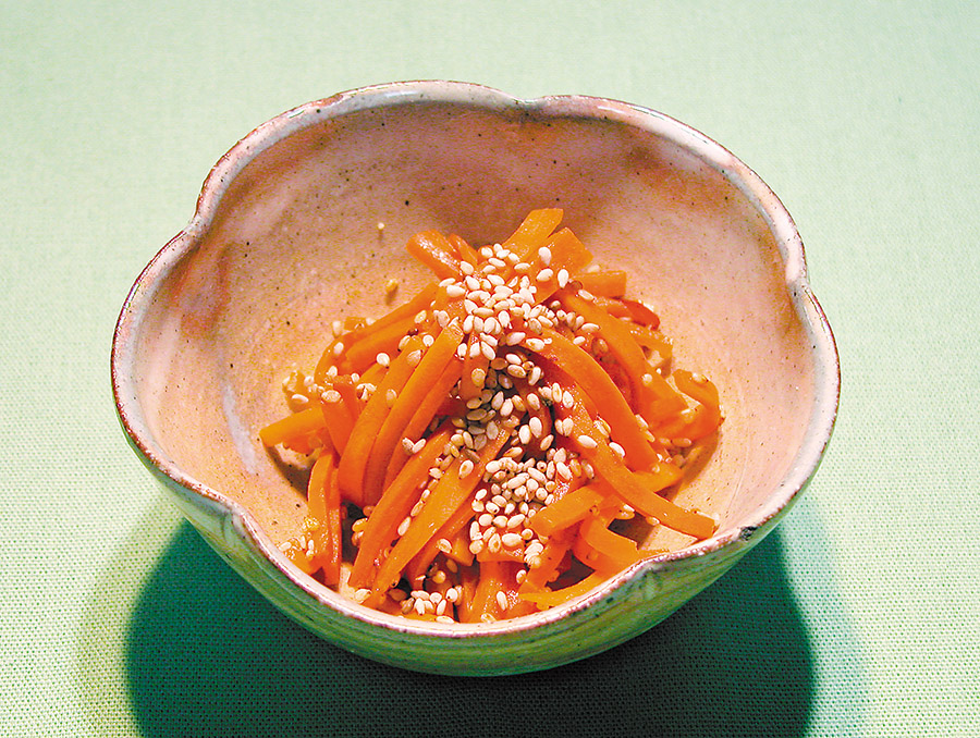 にんじんの金平