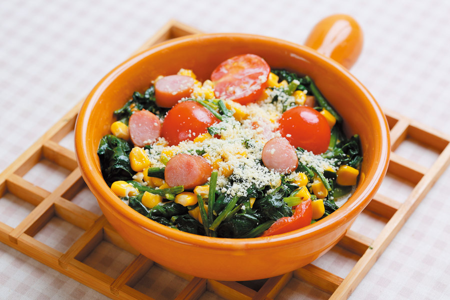 ほうれん草のマヨネーズグラタン