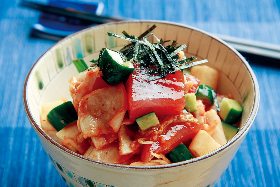 まぐろキムチ丼