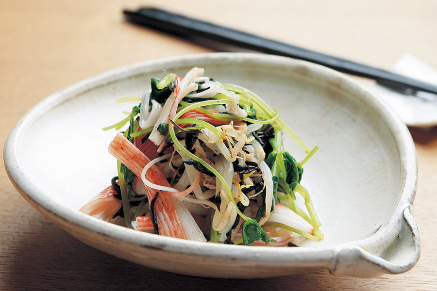 みつ葉とカニカマのあえもの