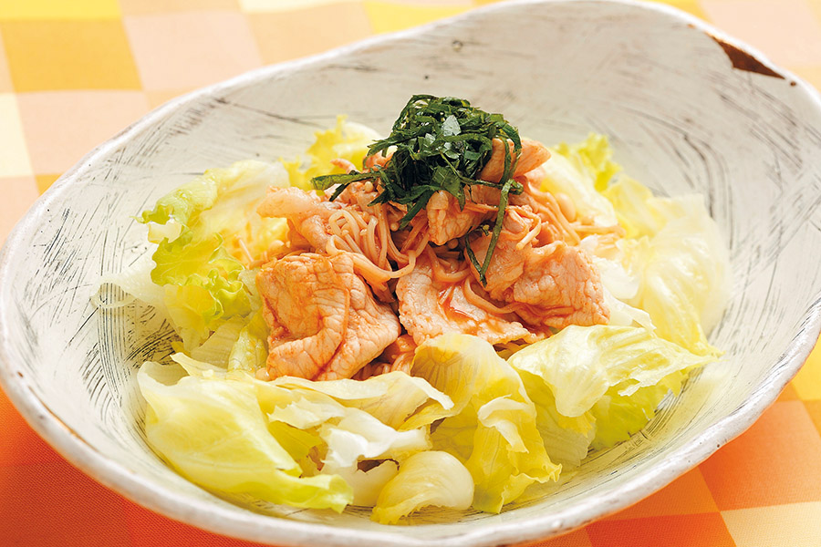 ゆで豚の辛味サラダ