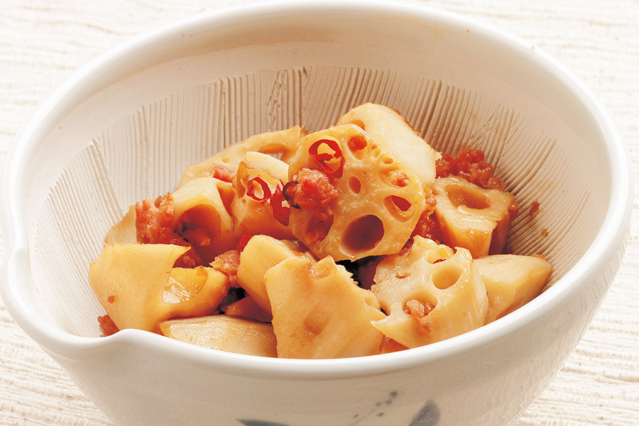 れんこんのピリ辛煮