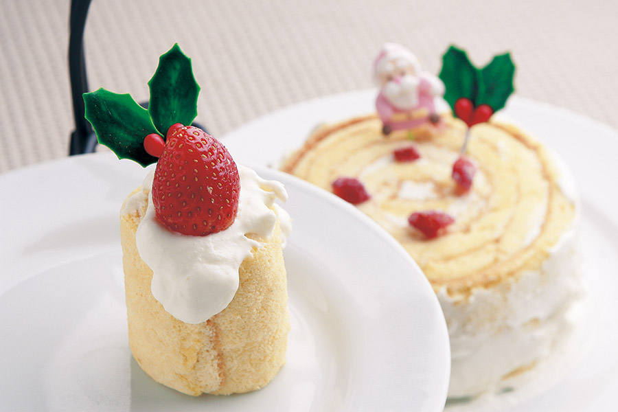 ロールショートのクリスマスケーキ