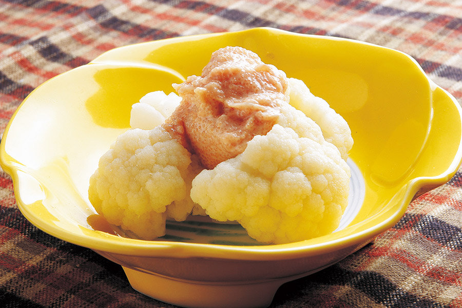 カリフラワーのたらマヨあえ