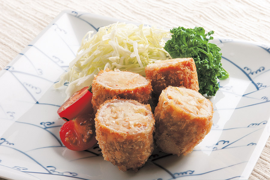 キムチポテトのロールカツ