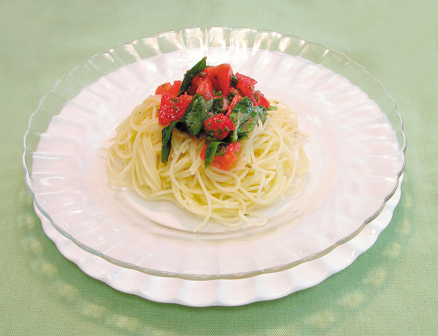 トマトの冷製パスタ