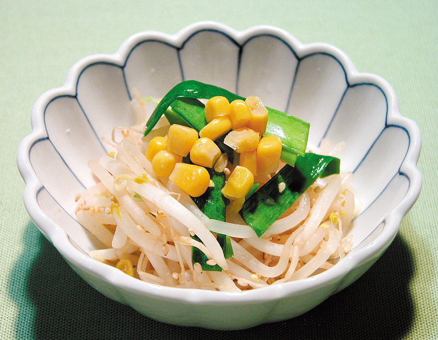 にらともやしの酢の物