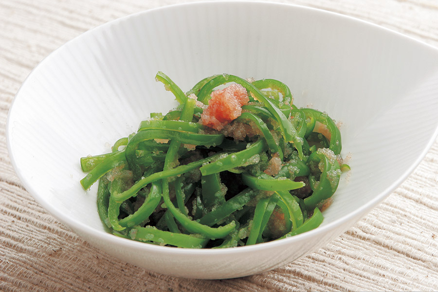 ピーマンの明太あえ