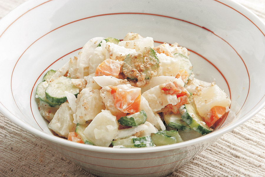 ポテトのごまネーズサラダ