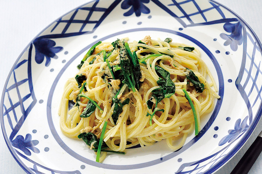 ルッコラとツナのクリームパスタ