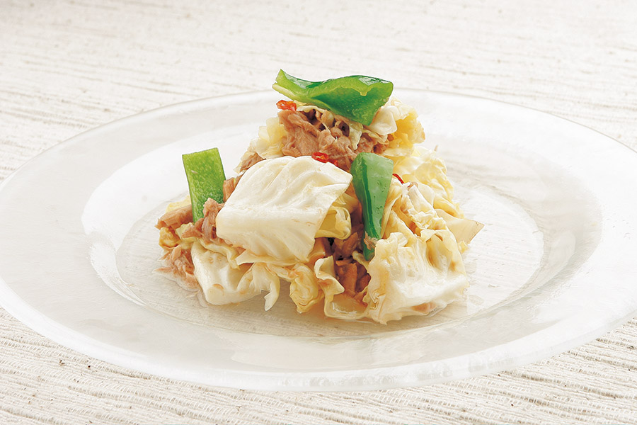 レンジDEツナとキャベツのソテー