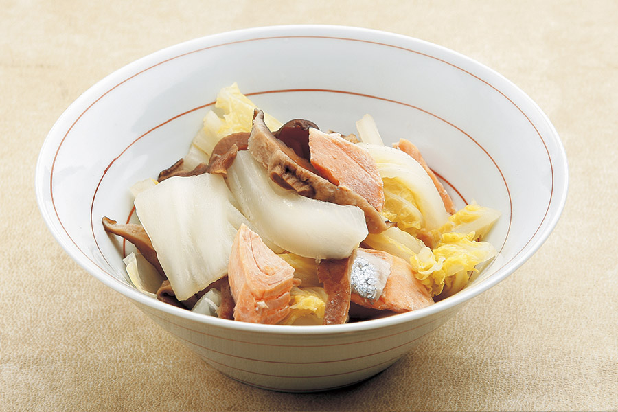 塩鮭と白菜のあっさり煮