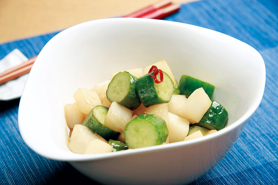 大根ときゅうりの炒めピクルス