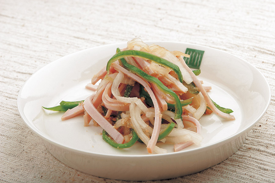 大根とピーマンの中華あえ