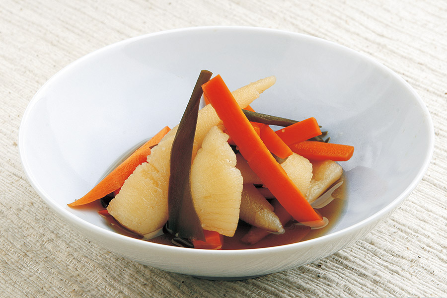 数の子とにんじんと昆布の三杯酢