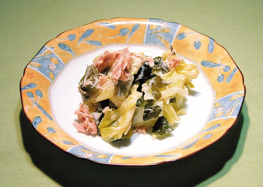 春キャベツの味噌マヨ和え