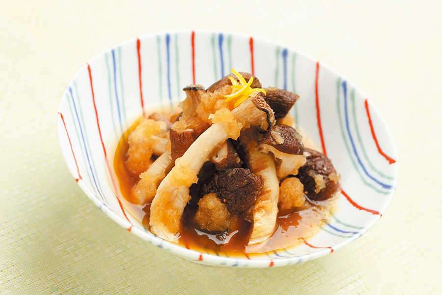 焼ききのこのおろしあえ