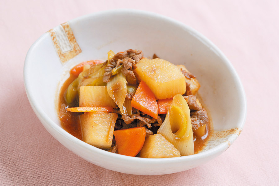 牛肉と長いもの肉じゃが風