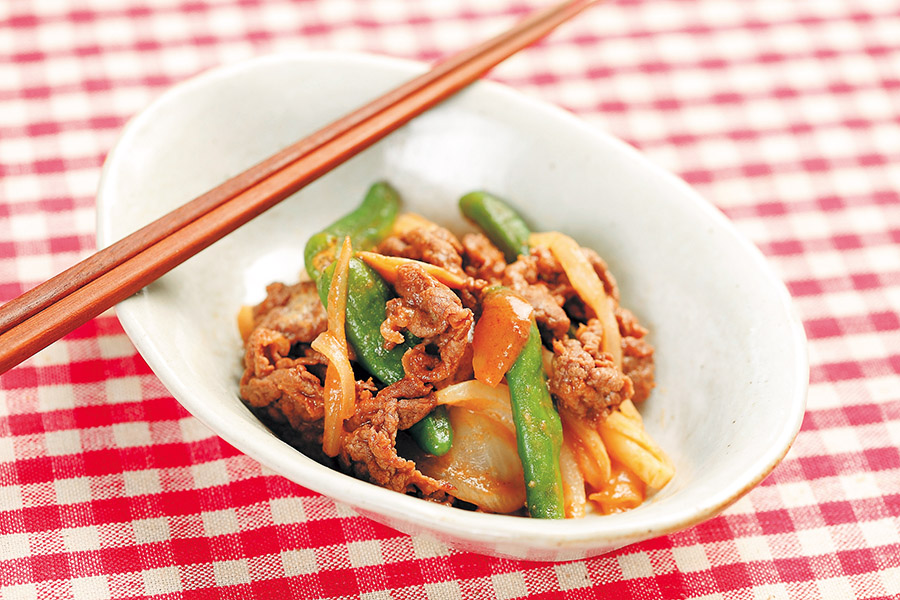 牛肉のケチャップ焼き