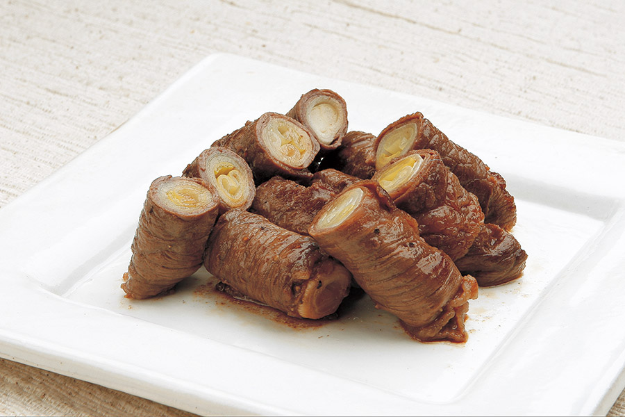 牛肉の長ねぎ巻き
