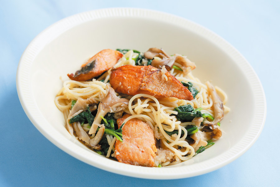 生鮭の和風スパゲティ